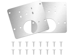 Porta Em Aço Inoxidável, Kit Completo De Dobradiças Para Gaveta Com Placa.