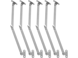 Magiclulu Conjunto De 6 Dobradiças Suporte Para Tampa Reforçadas, Haste De Suporte Para Porta Armário, Suportes De Tampa