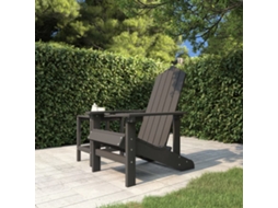 Cadeira De Jardim Adirondack Pead Antracite Dkd Home Decor