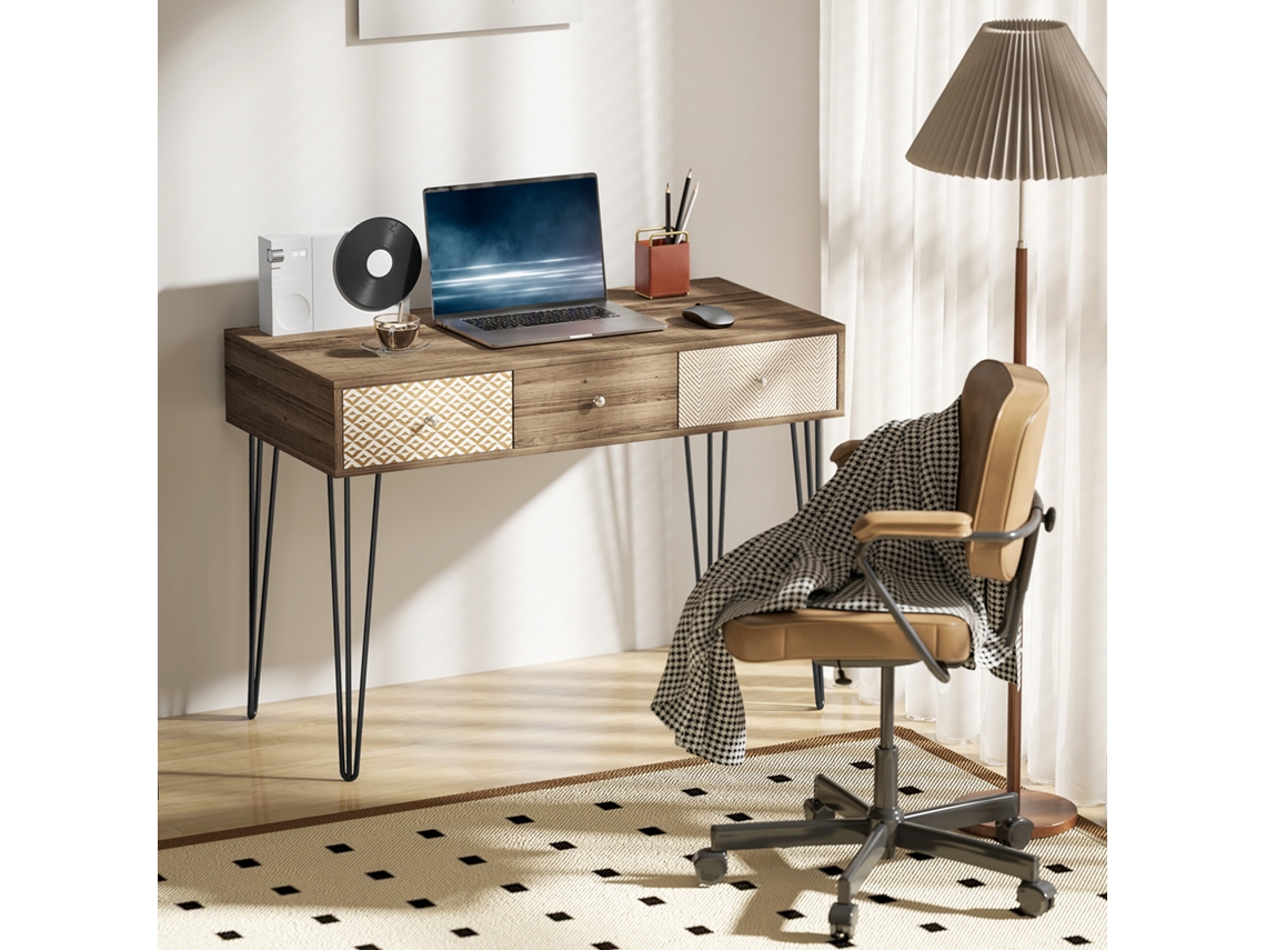 Mesa Elevatória Elétrica Vinsetto 120x60x72-116cm com 4 Posições de Memória para Escritório