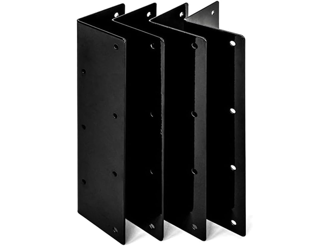 Conjunto De 4 Suportes De Canto De Madeira Para Canteiros Elevados De 50 A 60 Cm Gokoco (20 A 24 Polegadas)
