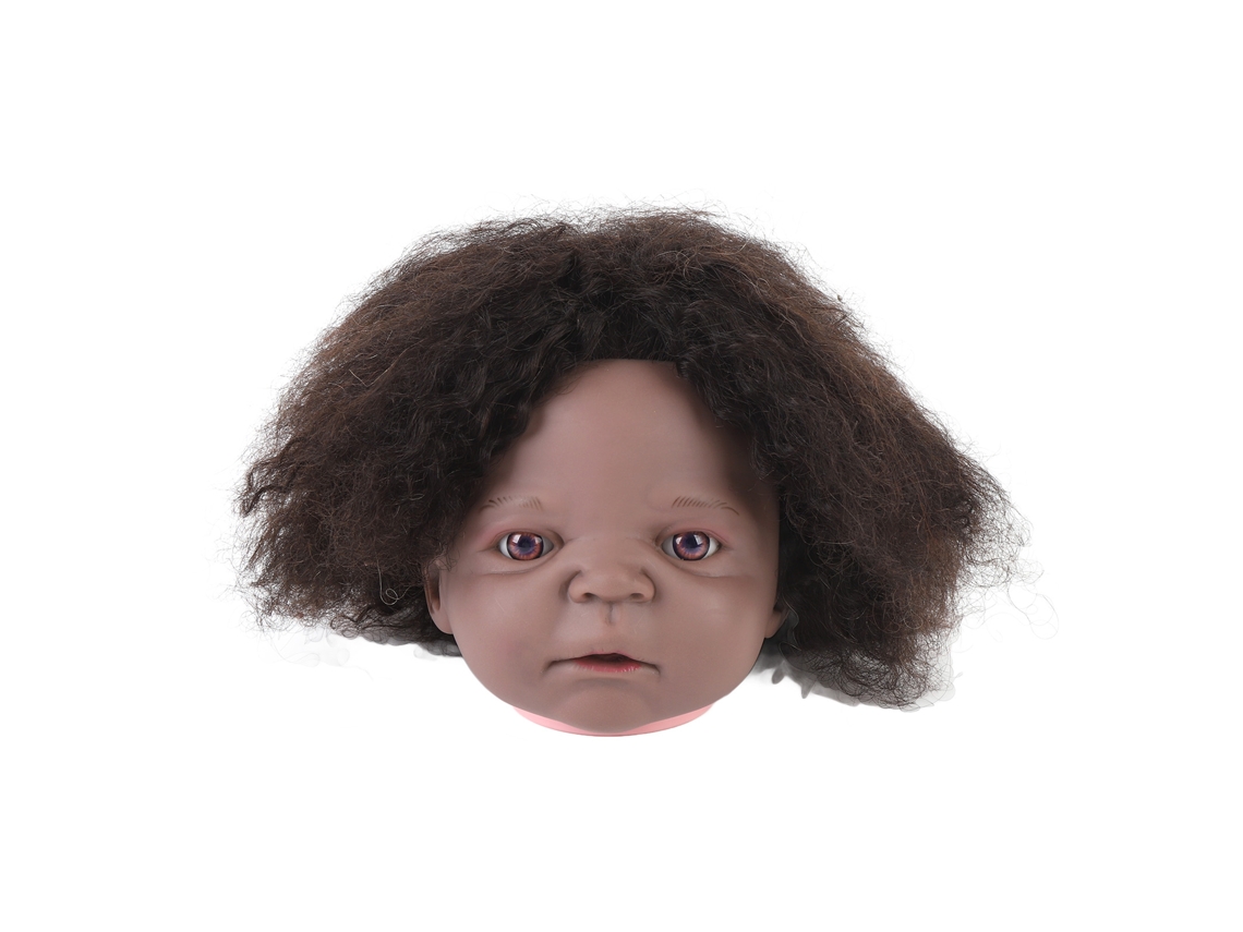 Cabeza De Maniquí Afro Rizosa Para Cosmetología