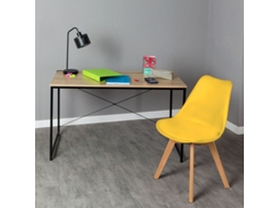 Conjunto Secretária Dek E Cadeira Synk Basic - Amarelo