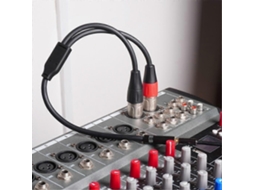Adaptador duplo XLR para fêmea de 1/8", cabo de microfone fêmea com mini jack balanceado, para mixagem de alto-falantes Slowmoose (3,5 mm)