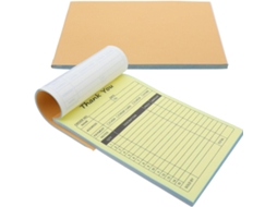 Shineofi Bloc-notes De Commande 2 Parties Blanc 2pcs Com 100 Folhas De Papel Leger Para Escritórios E Cafés