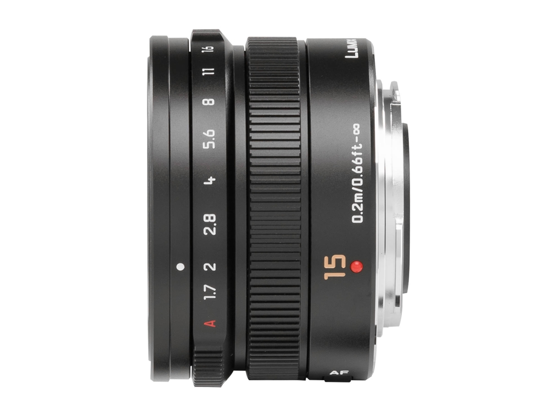 Objetiva LUMIX DG Summilux H-X015E-K (Encaixe: Micro 4/3 - Abertura: f/16 - f/1.7)