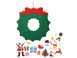 Enfeite De Natal De Feltro Round Para Parede Com Decoração Infantil Da Laxiscreed