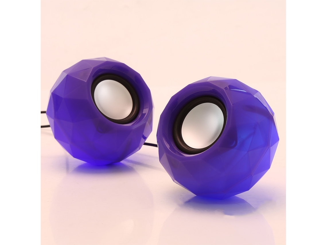Alto-falante (luz De Respiração, Tocando Som) M01 Alto-falante De Luz De Respiração, Pequeno Alto-falante Para Laptop E Computador Desktop (roxo)