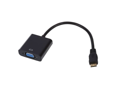 Cabo adaptador conversor Ineck® Mini HDMI macho para VGA fêmea