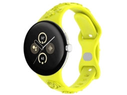 Pulseira De Silicone Com Textura Gravada A Laser Para Google Pixel Watch 3 41mm