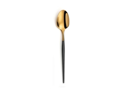 Conjunto De Colheres Amefa Soprano Preto Dourado Metal Aço Inoxidável 12 Unidades