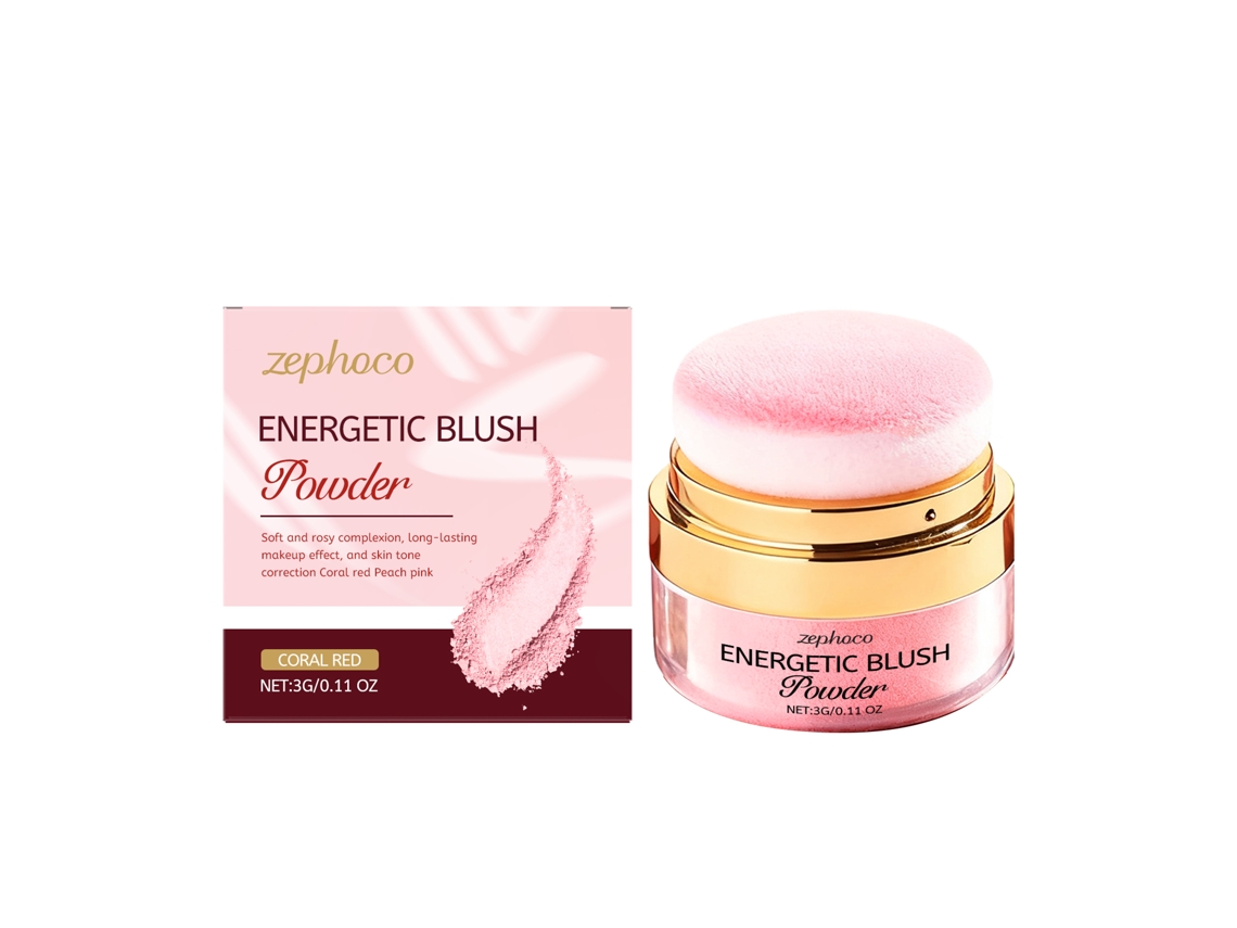 Blush Vitalidade Pó Nude Vermelho Coral