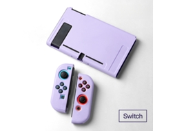 Capa para Nintendo Switch Ns, Capa Protetora Antiderrapante em Tpu SPQMENT (roxa)
