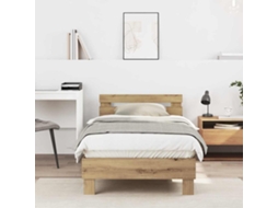 Vidaxl Estrutura Da Cama Carvalho Artesanal 193 X 95 X 88 Cm
