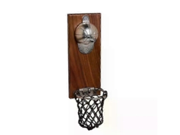 Abridor de garrafas em formato de bola basquete com bolsa, para parede, Ímã, ideal para abrir latas de vinho e cerveja, utensílios de cozinha, B-aquaforge