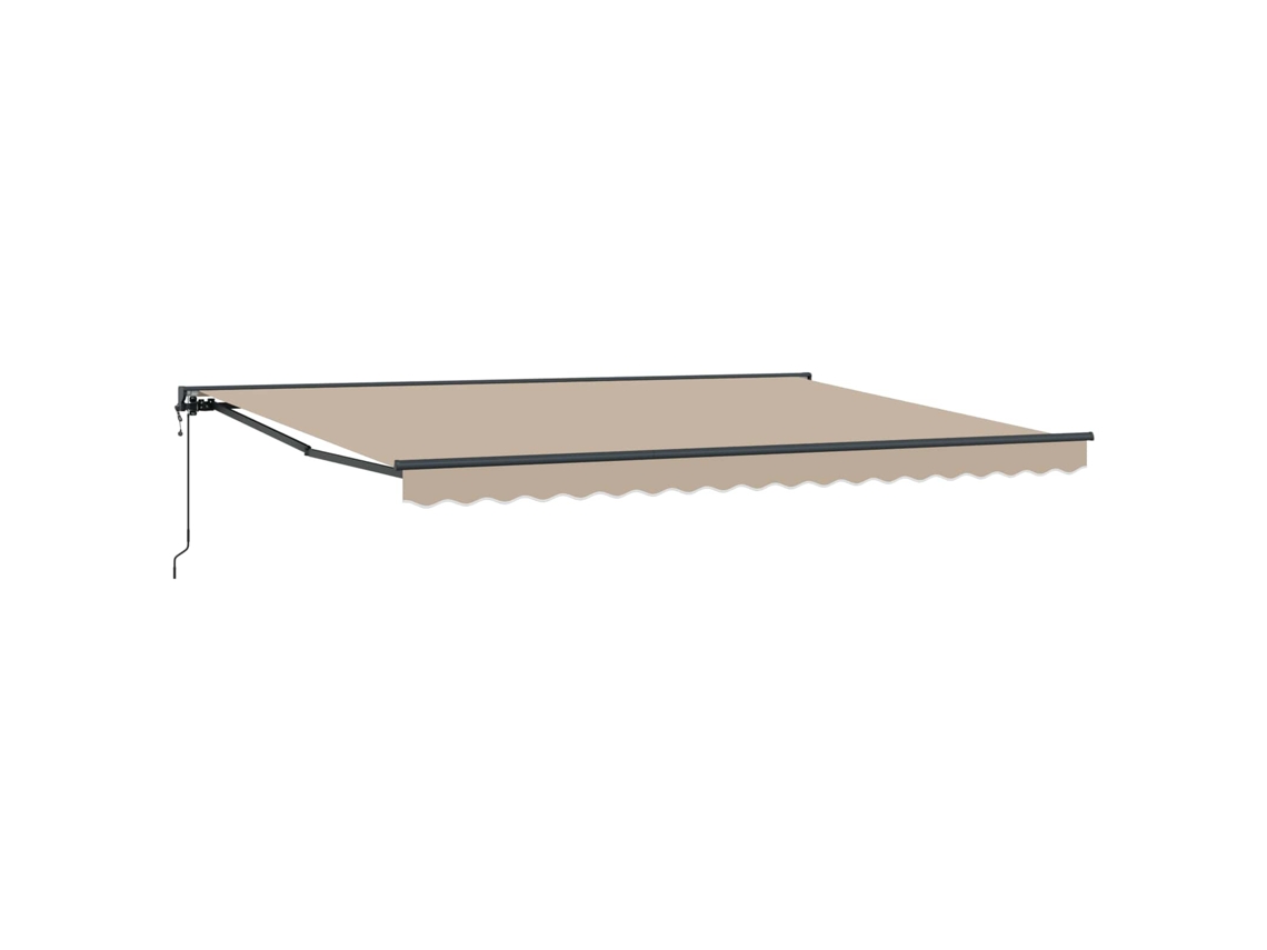 Conjunto 1 Toldo Retrátil Vidaxl Antracite Alumínio (4 × 3,5 M)