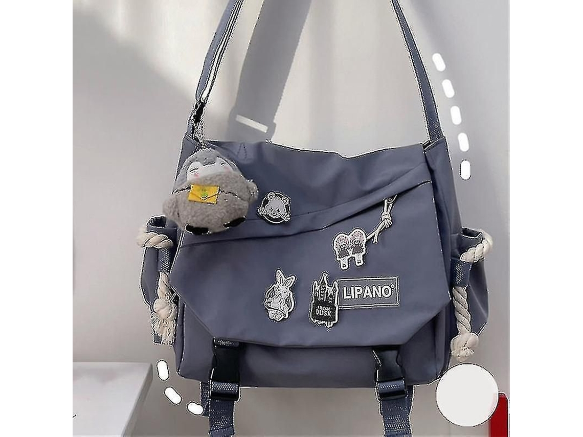 Bolsa messenger retrô S/MARCA para homem, grande capacidade, leve, com cinto ajustável