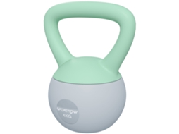 Kettlebell De 4 Kg Pesa Russa Preenchida De Areia Metálica E Alça Antiderrapante 19x15x25 Cm Verde