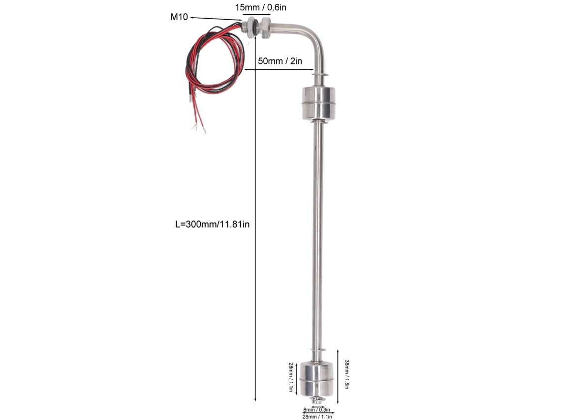 Laxiscreed Bola De Flotador Em Aço Inoxidável Para Controle De Água Com Deteção Dual De Nível Ac/dc