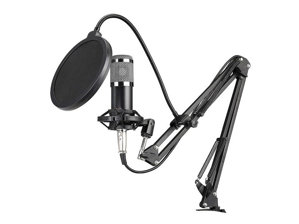 Bm800 Microfone Condensador Profissional Podcast Equipamento de Transmissão Ao Vivo Conjunto de Microfone Usb Mic Microfone de Estúdio com S Prata