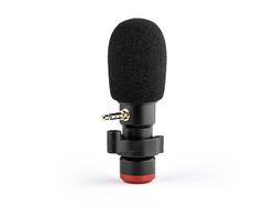 Mic06 Mini Plug-In Smartphone Microfone Mic 3.5Mm Trrs Plug para Smartphone Gravação de Vídeo Transmissão Ao Vivo Online Cantando Conversand Preto