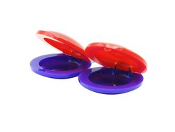 Castanholas de Dedo Instrumento de Percussão Brinquedo Musical para Crianças Pequenas Educação Musical Precoce 2 Peças Multicolorido
