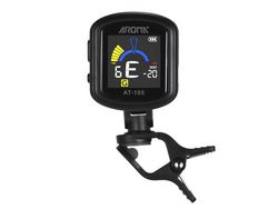 Aroma At-105 Recarregável Clip-On Tuner Tela Colorida Bateria Embutida para Guitarra Cromática Baixo Ukulele Violino 1#