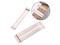 Conjunto de Ferramentas de Reparo de Traste de Guitarra Dobrável Aço Inoxidável Protetor de Placa de Fretboard Ferramenta Luthier