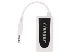 Flanger Fc-21 Conversor de Conector de Guitarra Elétrica Baixo para Adaptador de Tablet de Celular Branco