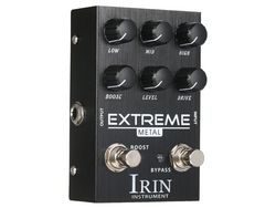 Pedal de Efeito de Guitarra de Distorção Irin para Guitarra Elétrica Extreme Preto