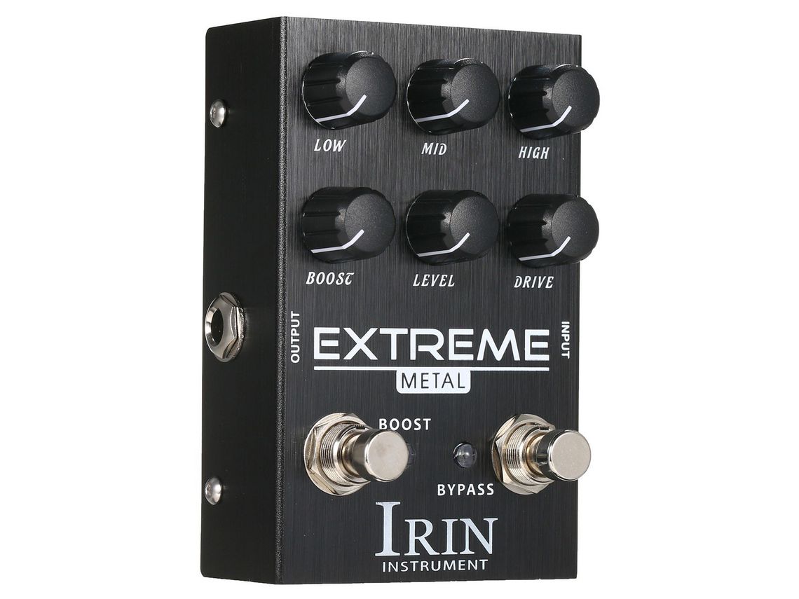 Pedal de Efeito de Guitarra de Distorção Irin para Guitarra Elétrica Extreme Preto