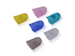6Pcs Protetores de Ponta dos Dedos de Silicone para Guitarra É