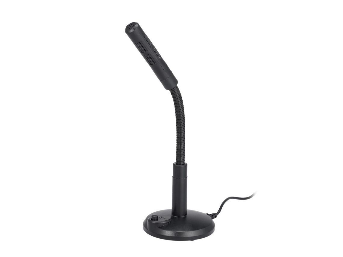 Microfone de Mesa Usb Plug & Play Omnidirecional Pc Laptop Microfone