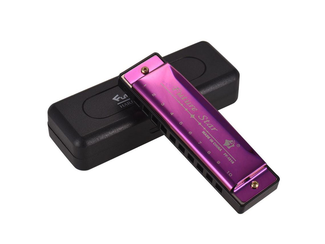 Tonalidade de Dó Harmônica Diatônica Mouthorgan Roxo