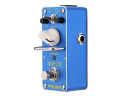 Pedal de Efeito para Guitarra Elétrica Aroma Amo-3 Mario Bit Crusher Azul-Marinho