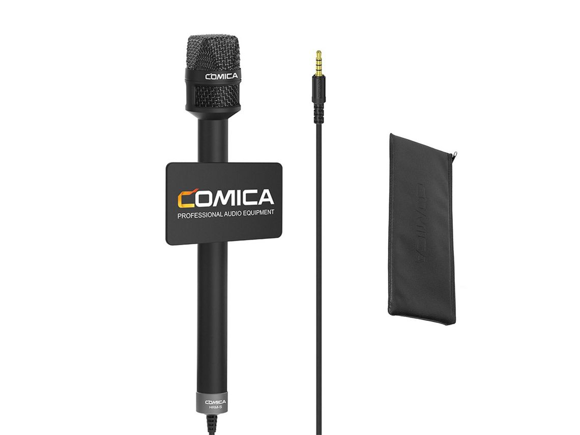 Microfone Portátil para Entrevista Comica Hrm-S Preto