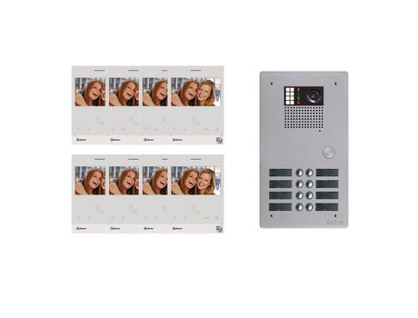 Kit de Vídeo Coletivo Bus 2 Fios G2P 8 Chamadas Gkvg2P/208 GOLMAR