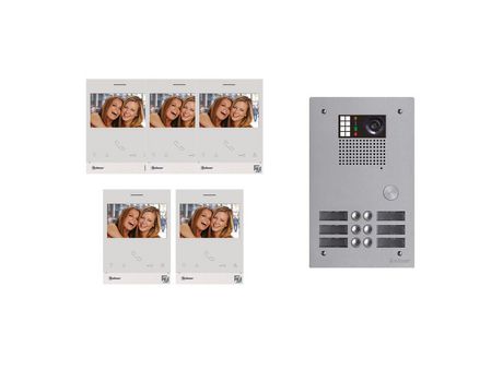 Kit de Vídeo Coletivo Bus 2 Fios G2P 5 Chamadas Gkvg2P/205 GOLMAR