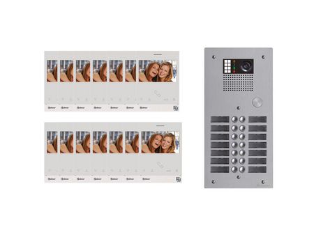 Kit de Vídeo Coletivo Bus 2 Fios G2P 14 Chamadas GOLMAR