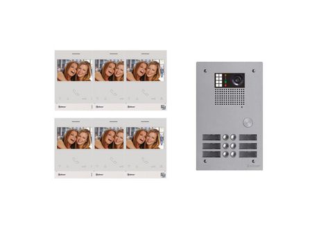 Kit de Vídeo Coletivo Bus 2 Fios G2P 6 Chamadas Gkvg2P/206 GOLMAR