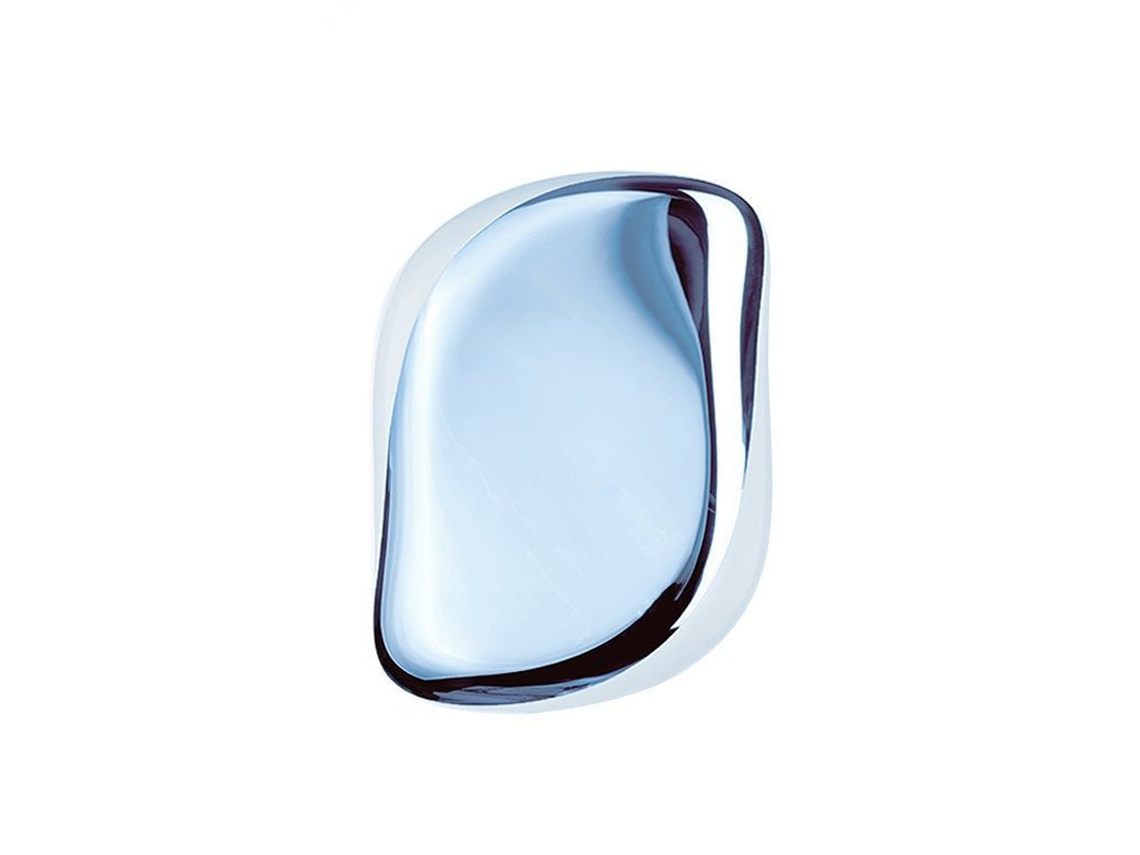 Escova modeladora compacta 2026, desembaraçadora, portátil, alta elasticidade, azul safira, para mulheres e cabeleireiros.