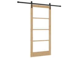 Porta Deslizante Orkdal Natural e Preto 93 X 202 Cm MAISON EXCLUSIVE