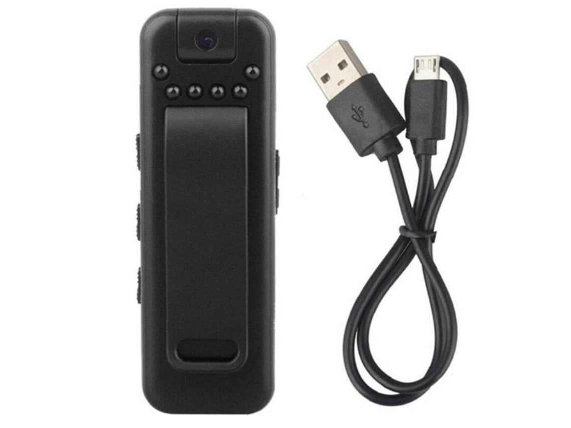 Rotativo 1080p Mini Body Camera Camera Video Recorder com Night Vision Clip Traseiro Desempenho Confiável 128 Gbpreto USHION