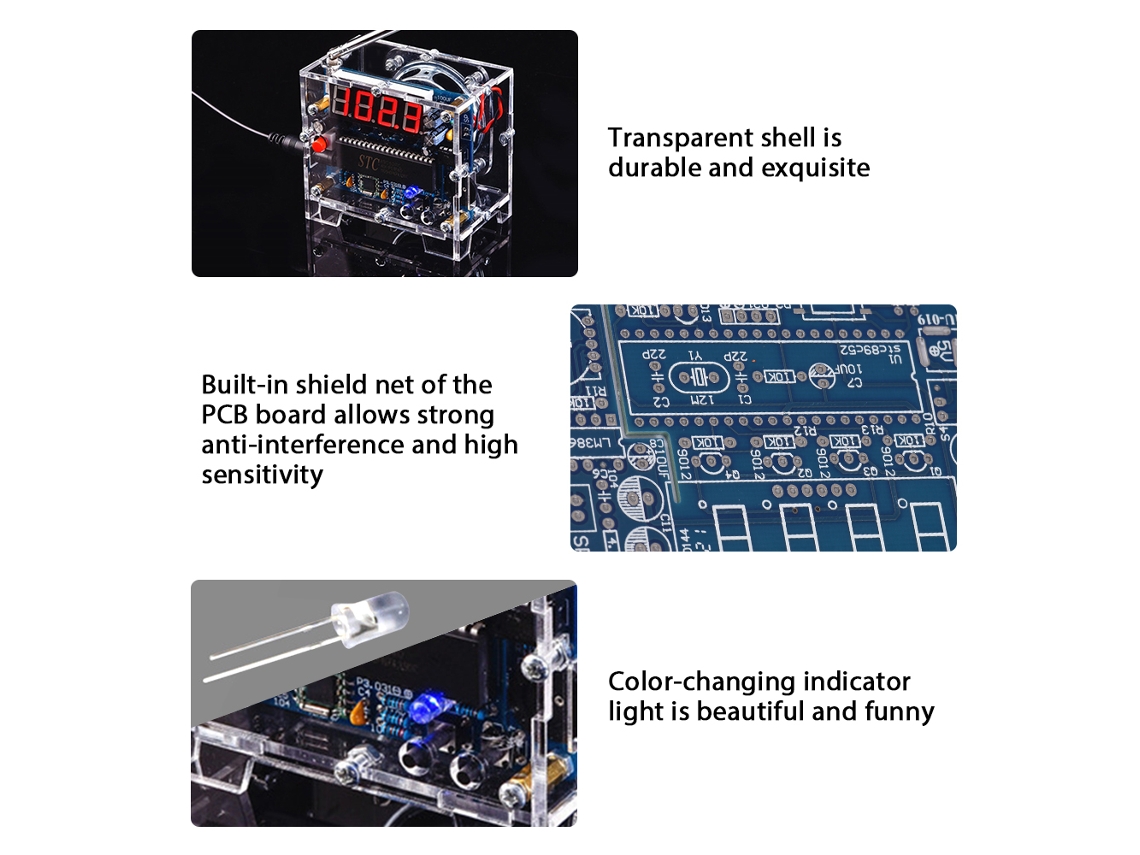 Kit Diy De Rádio Fm Digital Com Solda Prática