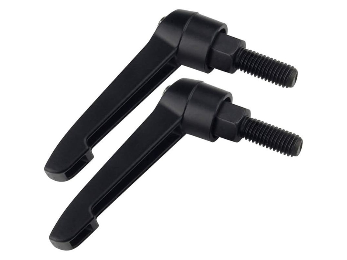 S/MARCA mango de abrazadera ajustable en L, M6, 4 peças, plástico y acero, resistente e durável