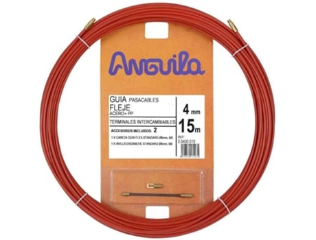 Passa-cabo ANGUIL 4Mm 15M Ap Vermelho 20400015
