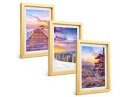 Composição De Quadros Paisagens Românticas Do Céu Espelharte (3 Peças 20x30 Cm)