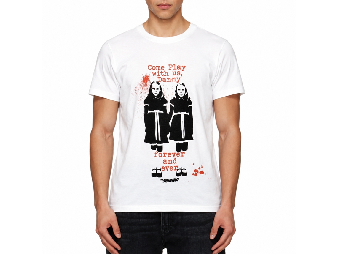 The Shining Come Play With Us T-shirt White Unisex Adults Size:l