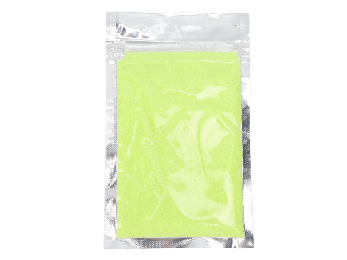 Areia Colorida 50g Amarelo Fluorescente Brinquedo Crianças 14 18 Anos Não Encharca