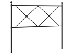 Headboard, Headboards Vidaxl Preto Aço (100 Cm)